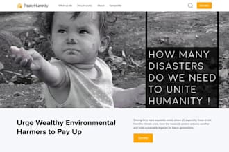 design nonprofit website, charity website, donation website, and ngo website