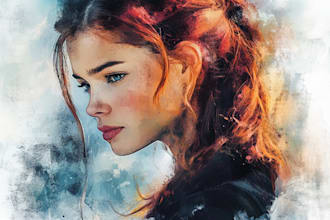draw digital watercolor drawing professionally