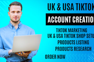 set up uk tiktok account usa tiktok account for tiktok shop