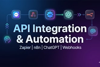 do API integration, automation, n8n zapier chatgpt workflows