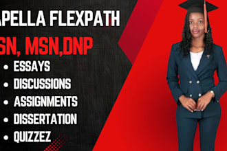 fully do capella flexpath nursing rn,bsn,msn,pmhnp in 6 weeks