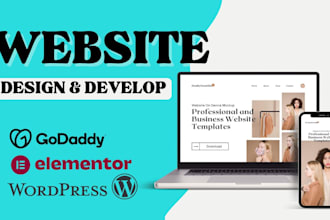 design godaddy website with godaddy builder