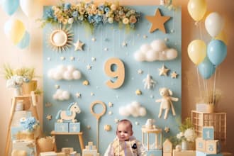 professional baby photography ai editing high quality retouching and enhancement
