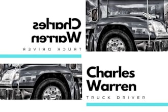 create a professional truck cover letter and resume to get hired