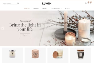 design candle website scented candle neon lighting store fragrance shopify