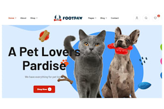 design pet product shopify store pet store website pet care dropshipping store