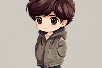 draw chibi character with cute art style