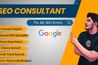 guide you as a professional SEO consultant, mentor, trainer, strategy expert