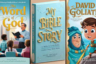 do themed bible illustration christian children book illustration picture book