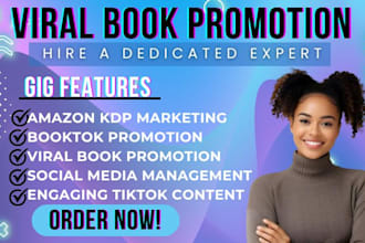viral booktok videos book promotion audiobook kindle book promotion amazon kdp