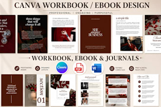 coaching ebook canva, canva ebook, canva workbook, canva ebook design