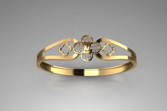 create a medal 3d cad jewelry design and render bracelet necklace nose ring ring