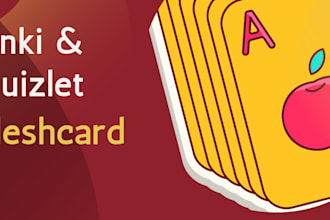 create orical anki and quizlet flashcards