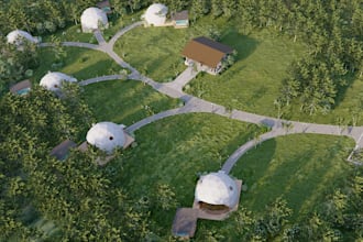real estate and masterplan model and visualization
