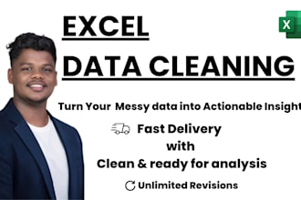 clean, format, remove duplicates and organize excel data