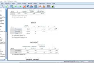 spss data analysis research report