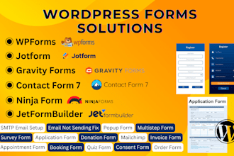 create wpforms gravity forms jotform and fix email SMTP error wordpress popup