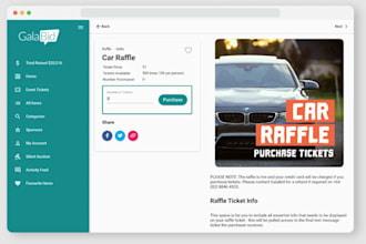 create a responsive raffle website, competition, ticket selling website