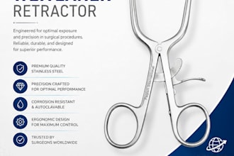 design medical equipment catalog, brochure