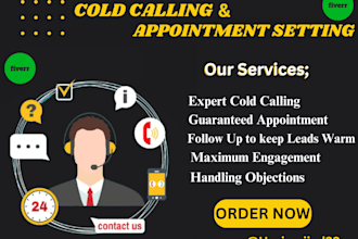 do cold calling, appointment setting and telemarketing