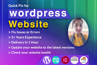 fix wordpress errors, bugs, and CSS issues fast