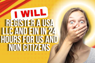 register a USA llc and ein in 24 hours for US and non citizens