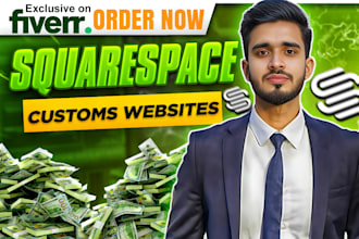 create 6 figure square website or squarespace website