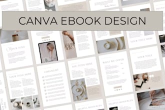 design canva ebook for health workout self confidence hair fat loss nutrition
