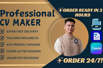 write an ats optimized, job winning resume, cv and cover letter