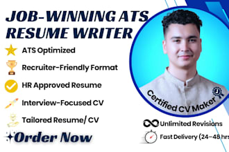 write a professional ats optimized CV for job applications