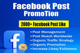 real 2000 organic facebook post likes guaranteed