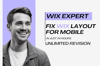 fix your wix website layout for mobile and make it responsive