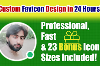 design a custom favicon for your website or app in 24 hours