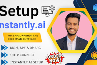 do complete instantly ai dns setup for cold email  outreach