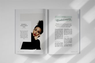 help you design a minimal magazine