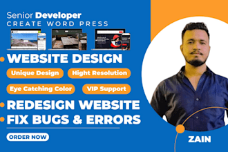 fix wordpress website, redesign and make it responsive