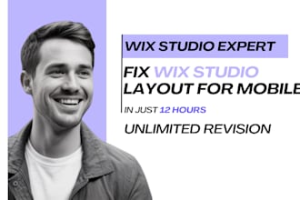 fix your wix studio website mobile friendly and responsive
