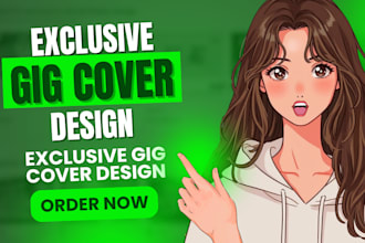 create an exclusive gig cover design for you