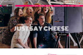 build 360 photo booth website photo booth website party rental website