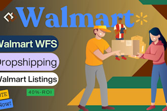 be walmart VA, walmart listing, shipment as your walmart wfs