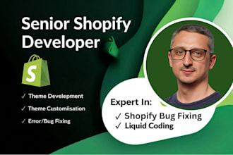 fix shopify bugs, do custom shopify coding, fix error, customize shopify website