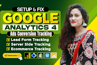 set up google analytics 4 conversion tracking and events for your website