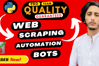 create python bots for web scraping
