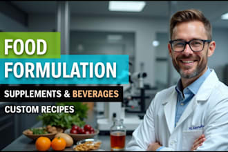 develop food, beverage and supplement product formulation, protein powder recipe