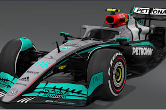 custom mercedes amg f1 concept livery, sport car,sci fi vehicle, gta v5,autocad