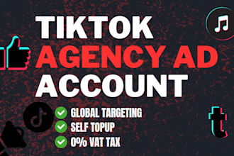 create tiktok agency ads account and business manager