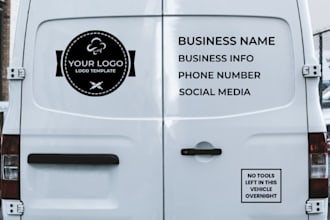create vehicle sign mock up