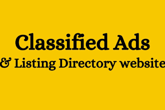 make classified ads and listing directory website