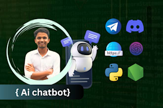 create custom ai chatbot for your website, telegram, dicord