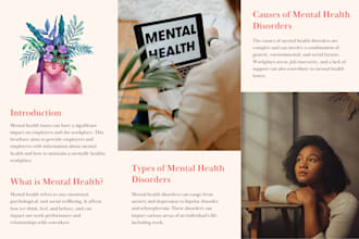 health care trifold brochure design , postcard design, preschool marketing flyer